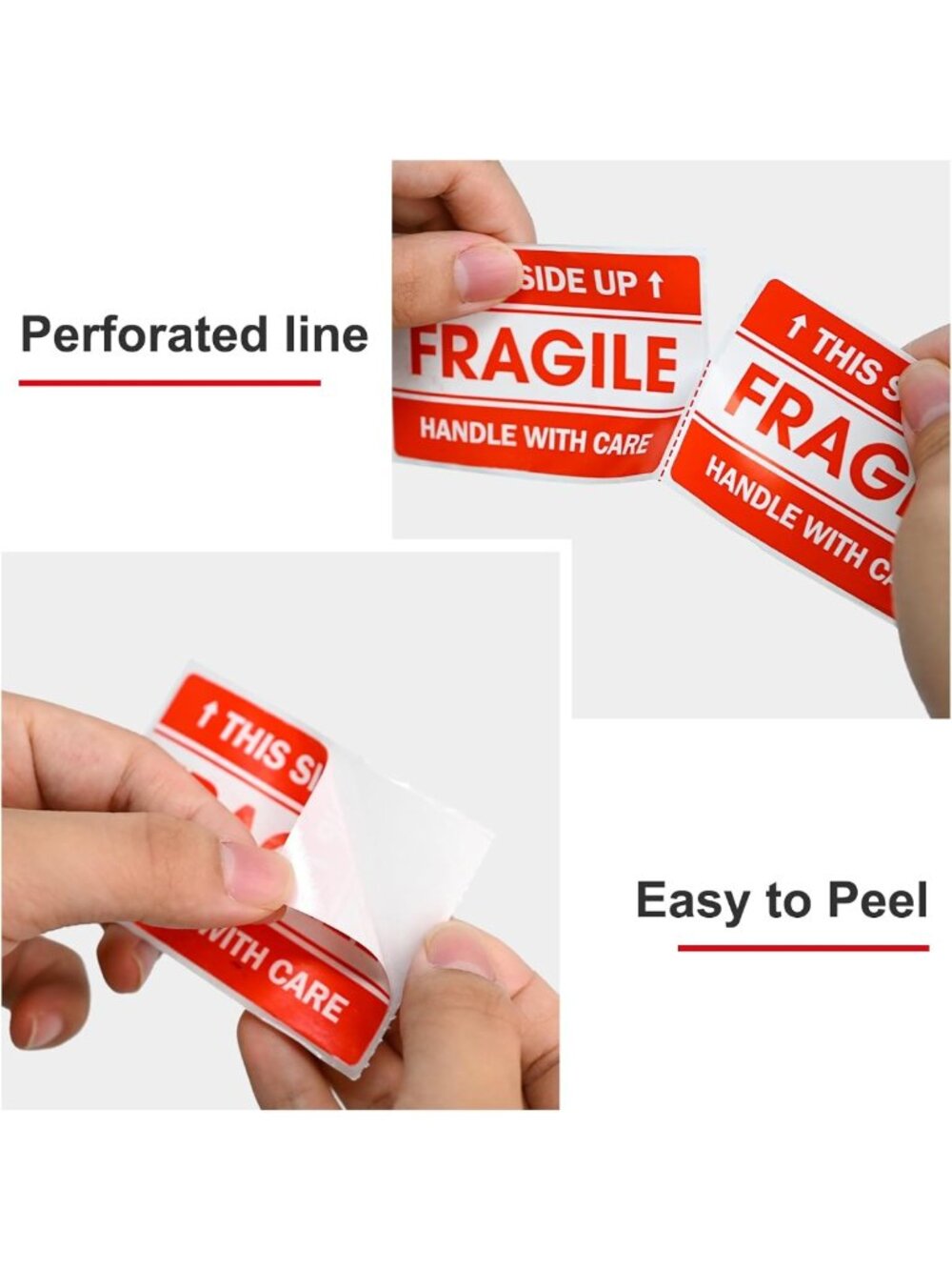 Fragile Shipping Stickers - 5000 Pack, 2"x3" Labels for Moving & Packing - Picture 4 of 6